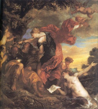 Rinaldo y Armida, pintor barroco de la corte Anthony van Dyck Pinturas al óleo